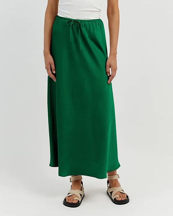 Jupe Satin Vert