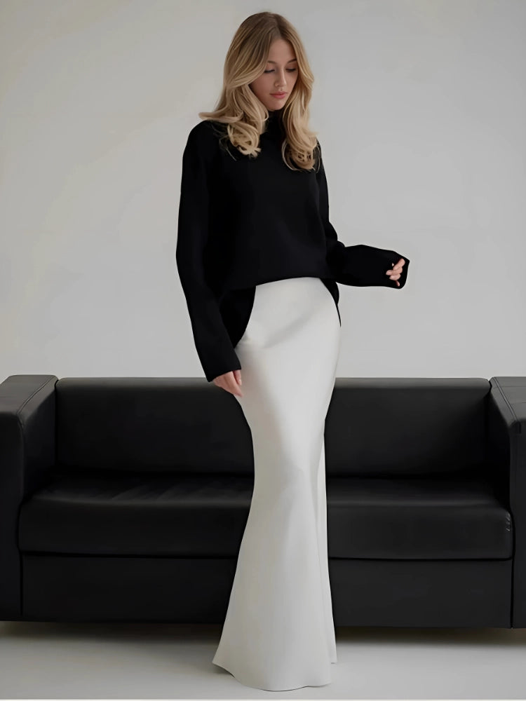 Jupe Satin Blanc