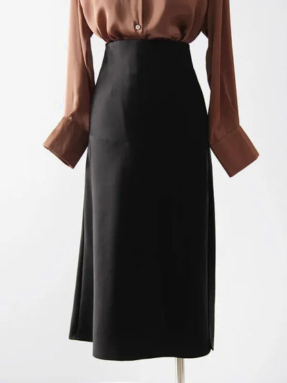Jupe Midi Satin