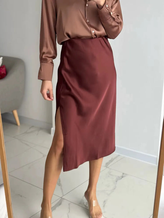 jupe_satin_chocolat